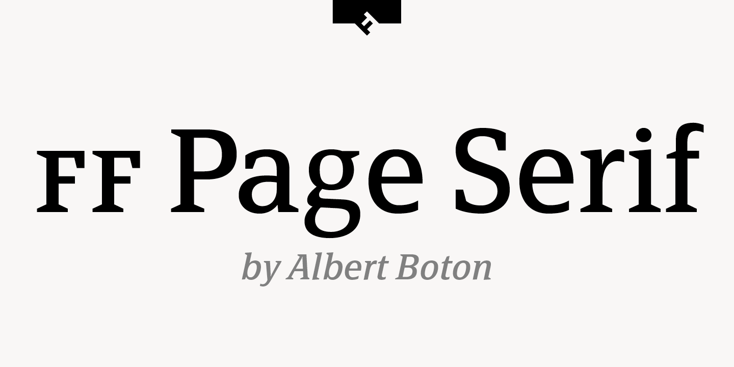 FF Page™ Serif