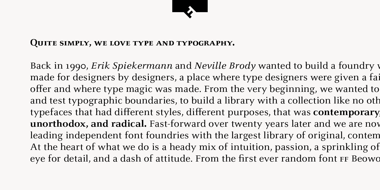 FF Celeste® Small Text