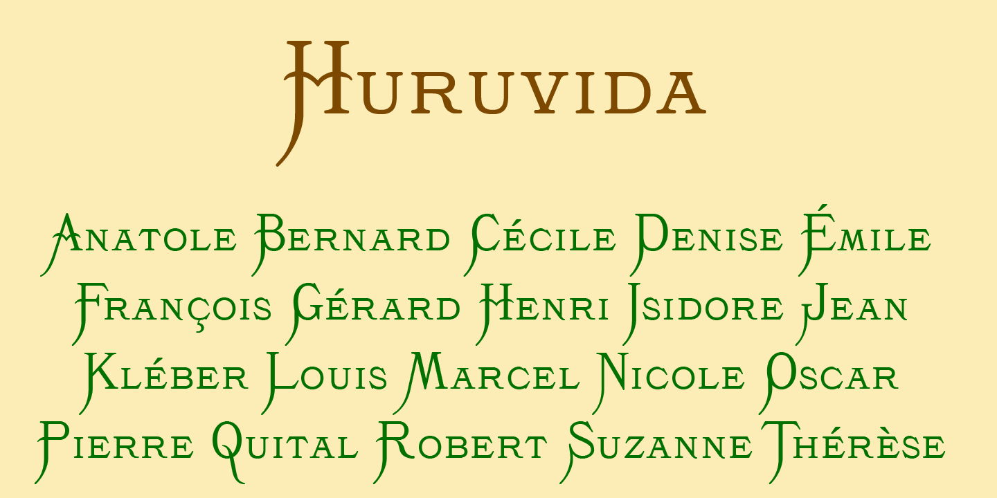 Image of Huruvida Font