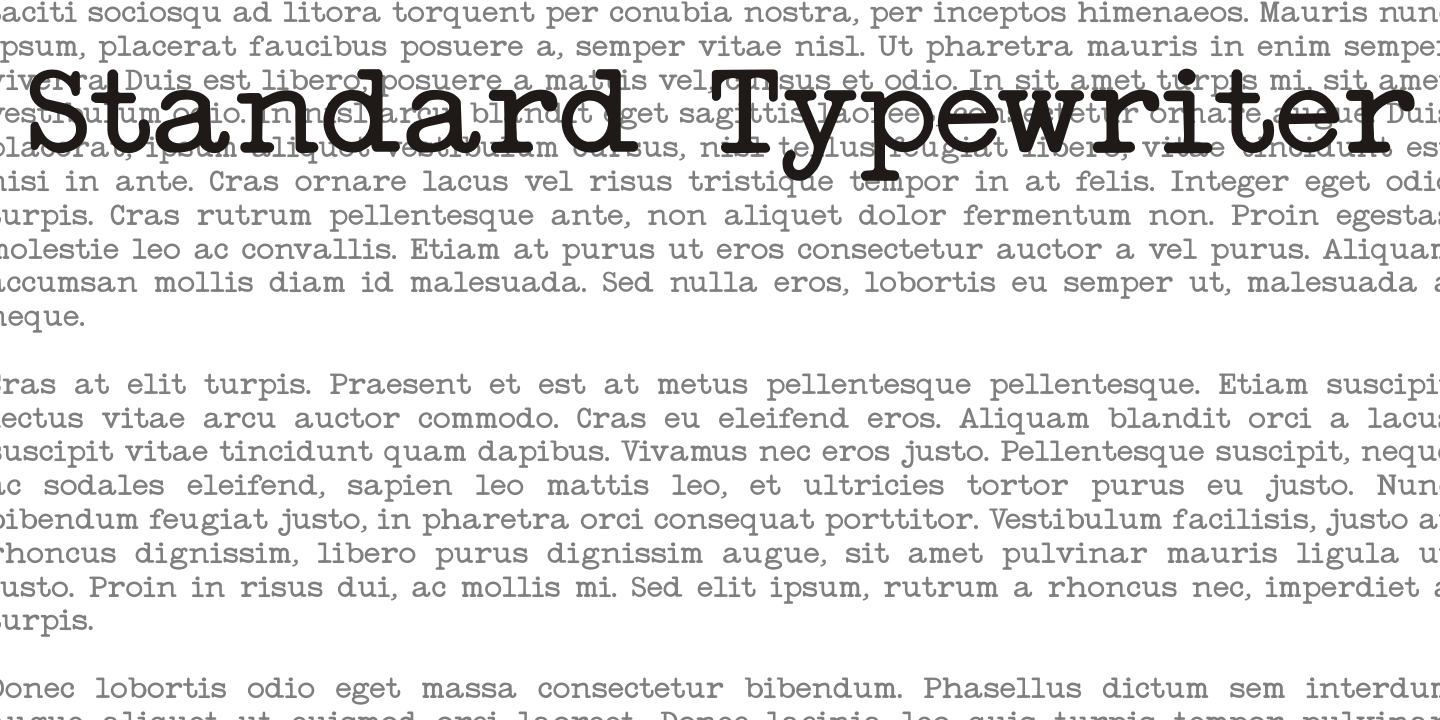 Standard Typewriter