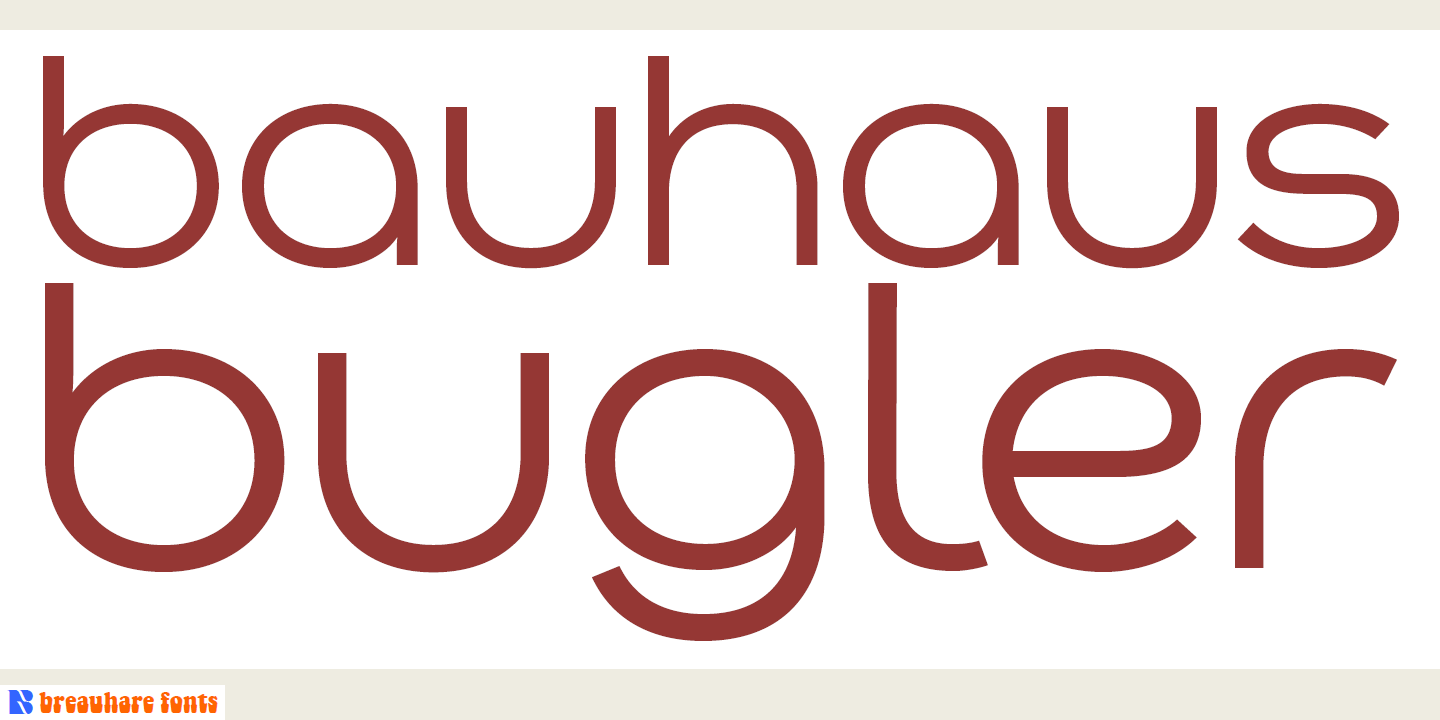 Image of Bauhaus Bugler Light Font
