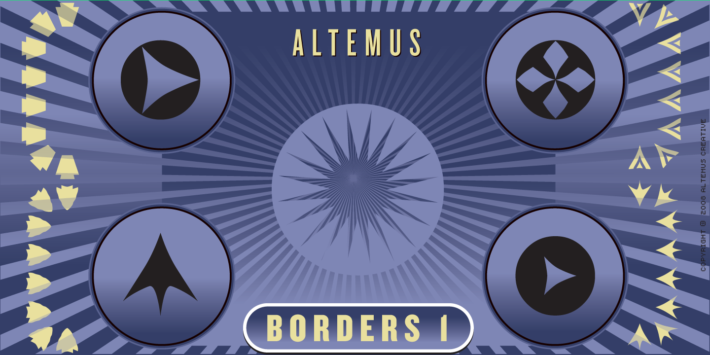 Image of Altemus Borders One Font