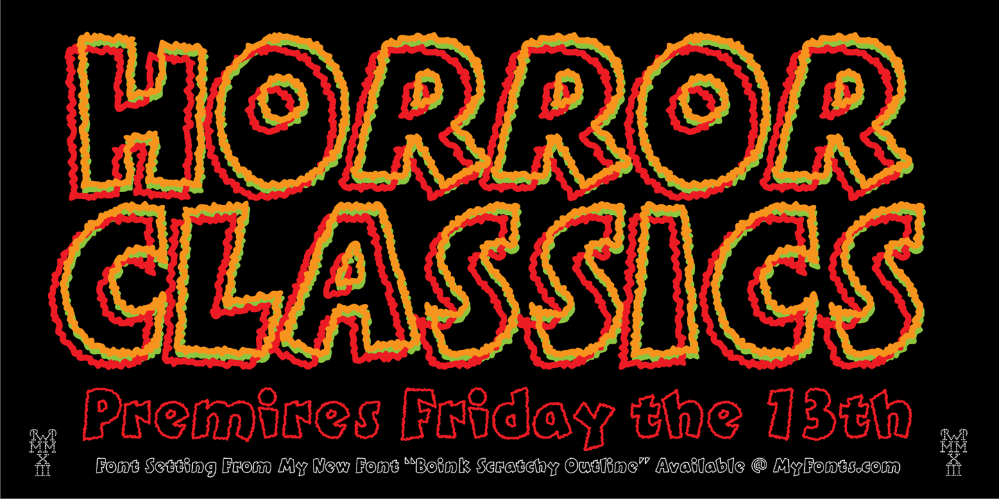 Boink Scratchy Outline