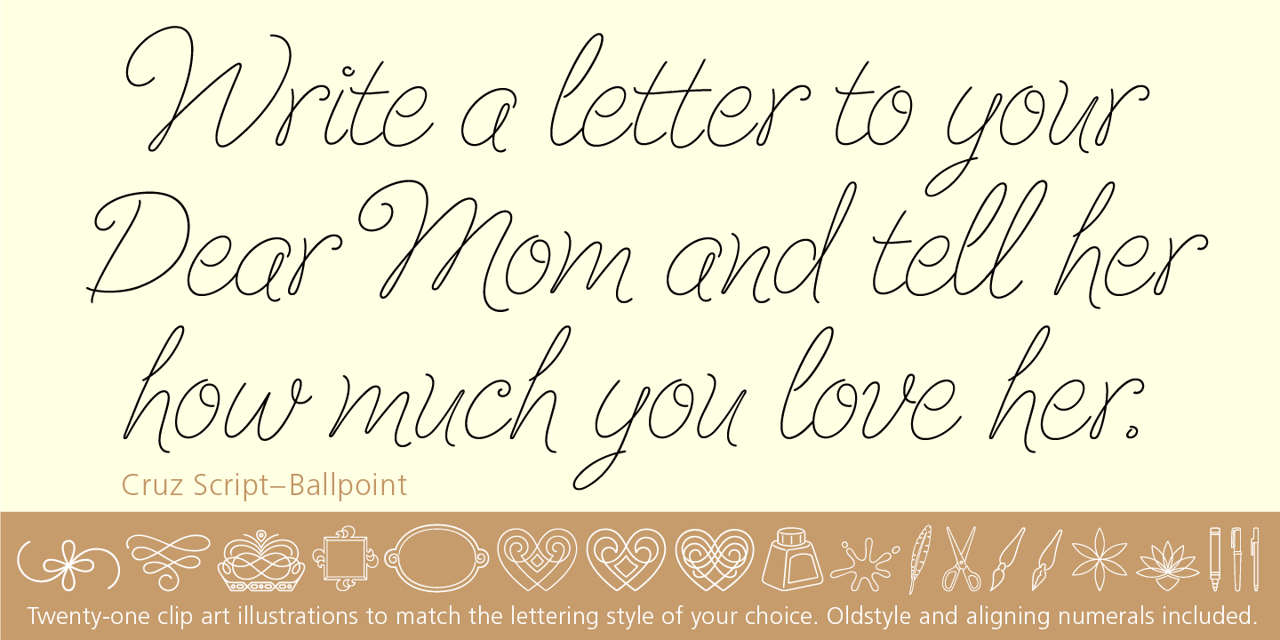 Cruz Script Calligraphic Pro