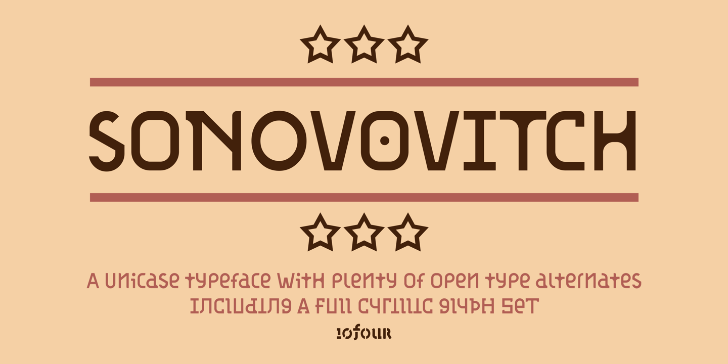 Image of sonovovitch Font