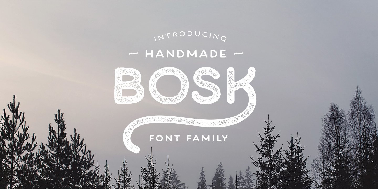 Image of Bosk Hand Elements Bold Font