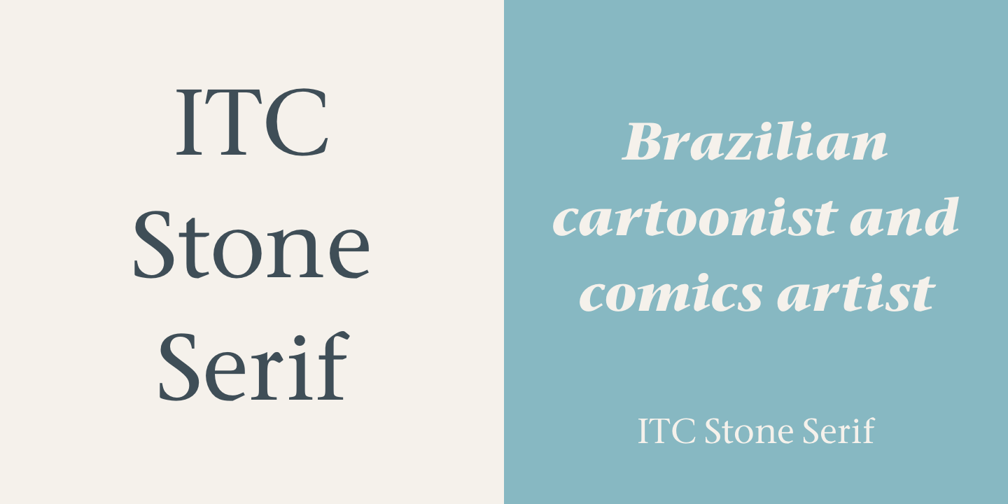 ITC Stone® Serif