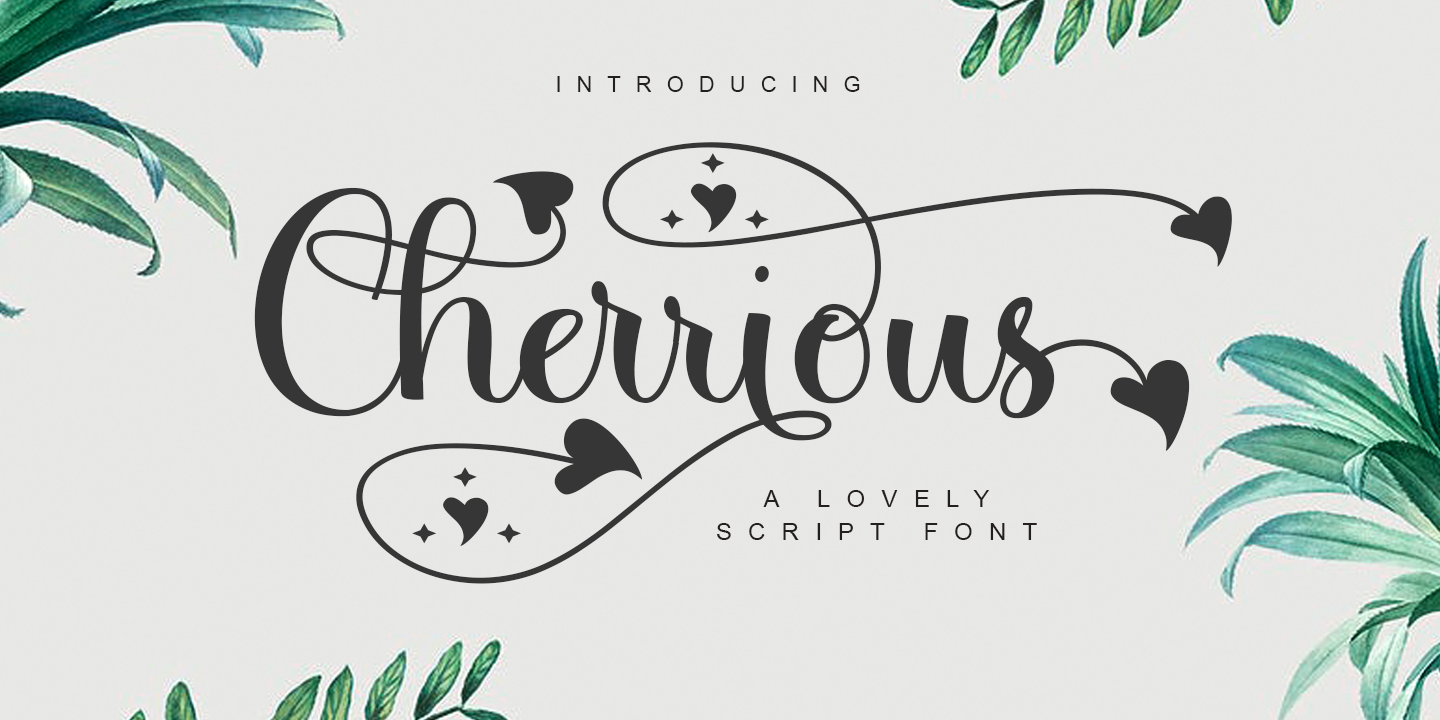 Image of Cherrious Regular font