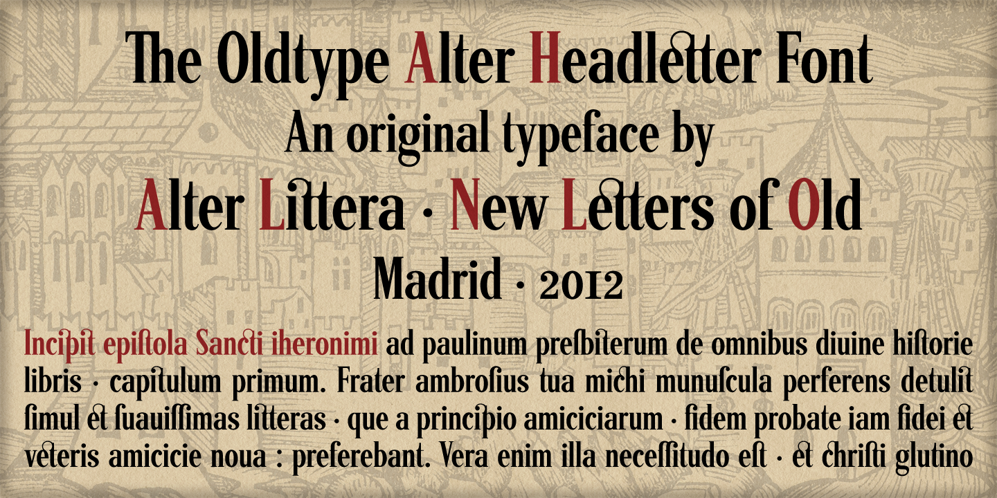 Image of Alter Headletter Font