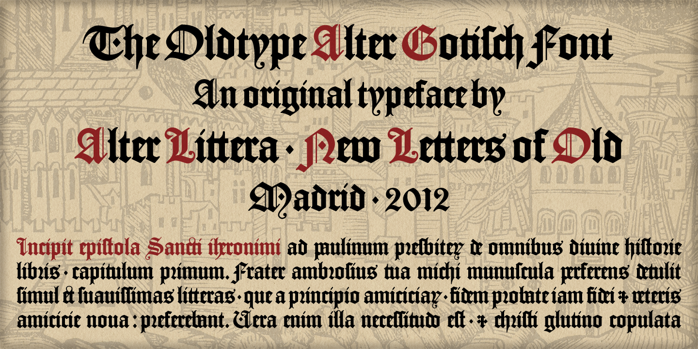 Image of Alter Gotisch Font