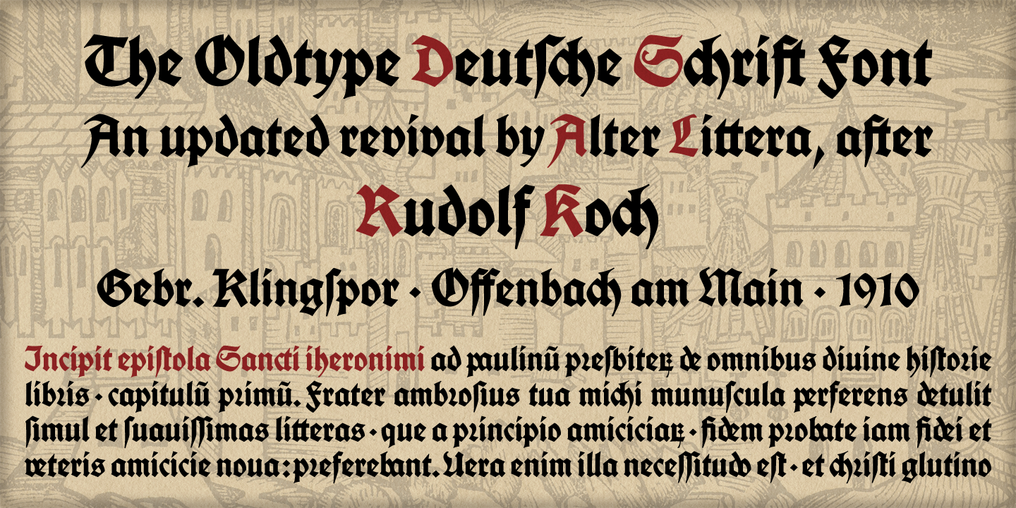 Image of Deutsche Schrift Font