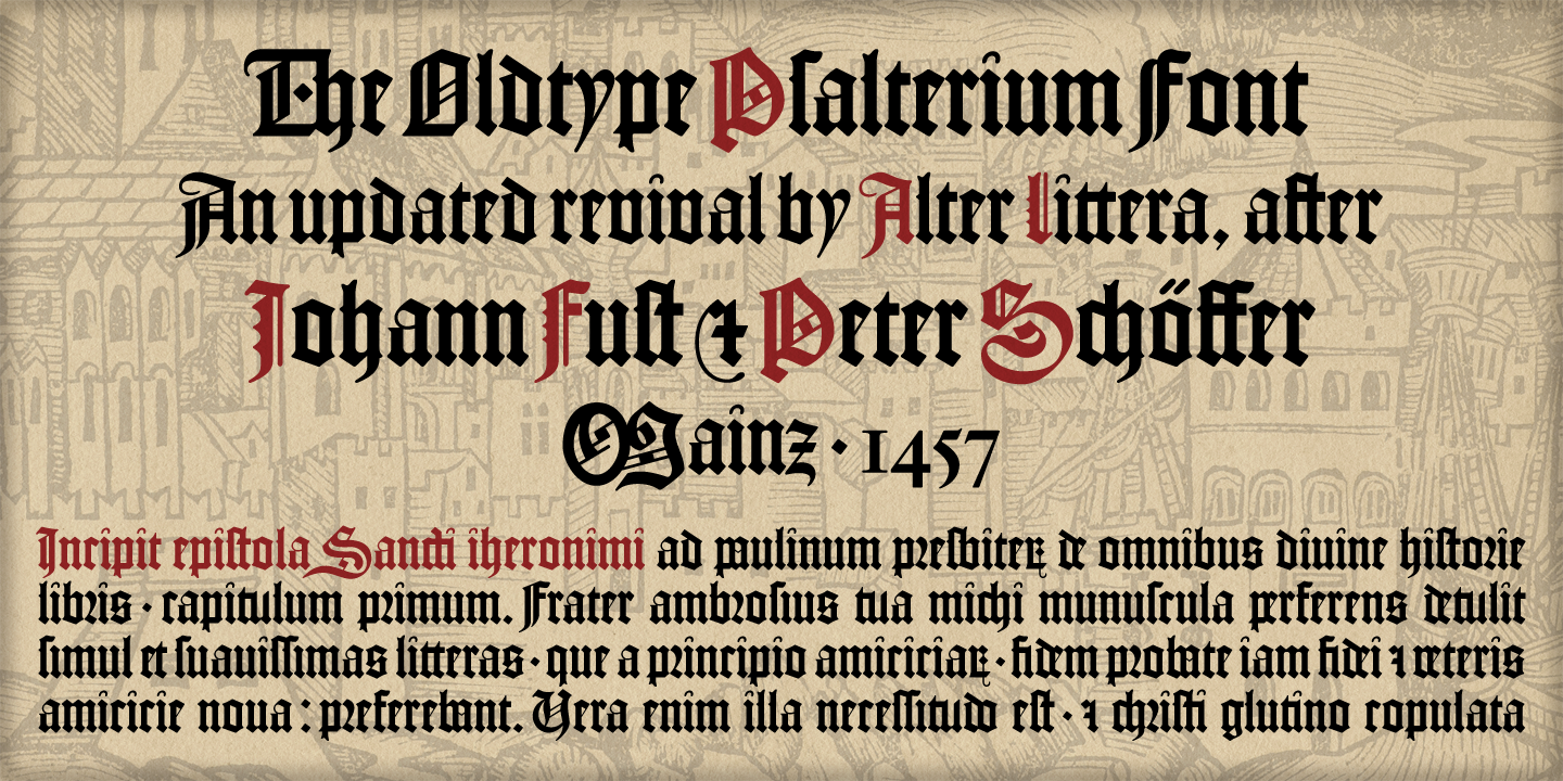 Image of Psalterium Font