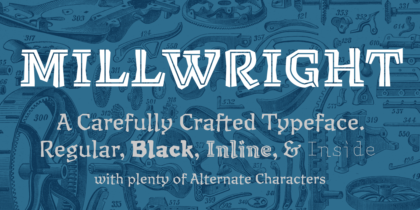 Image of Millwright inside Font