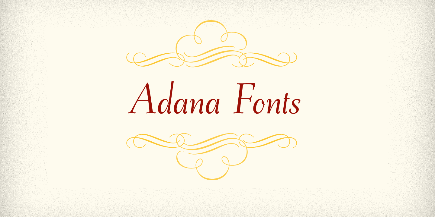 Image of Adana Initials A Font