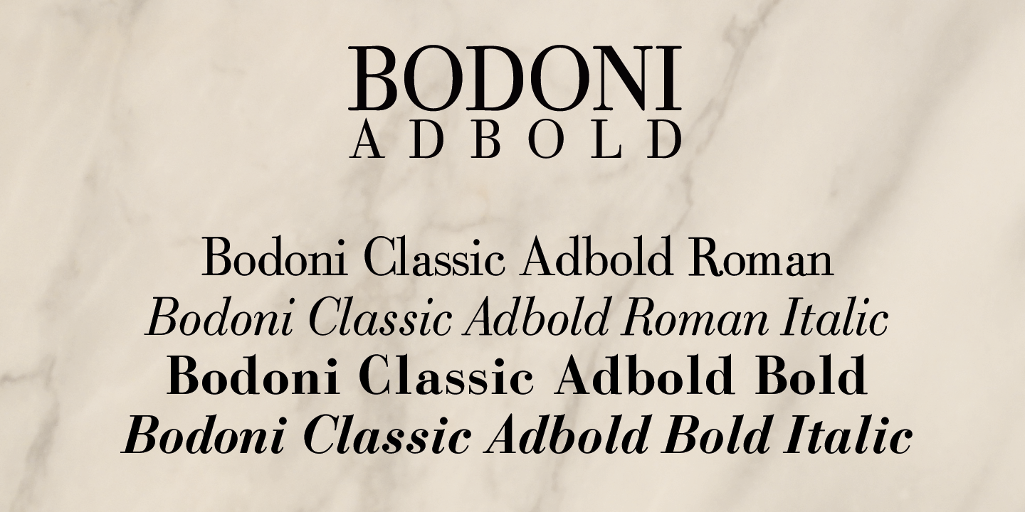 Bodoni Classic Ad