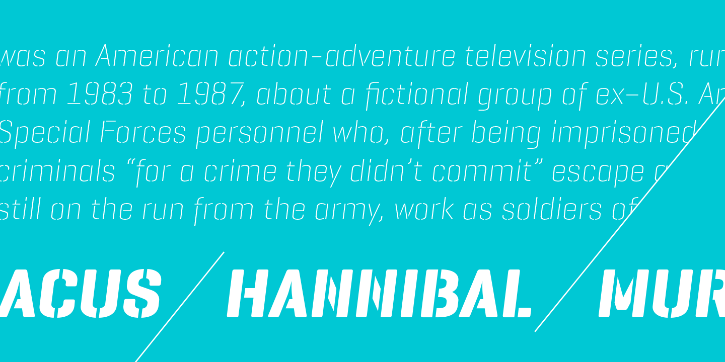 Geogrotesque Stencil