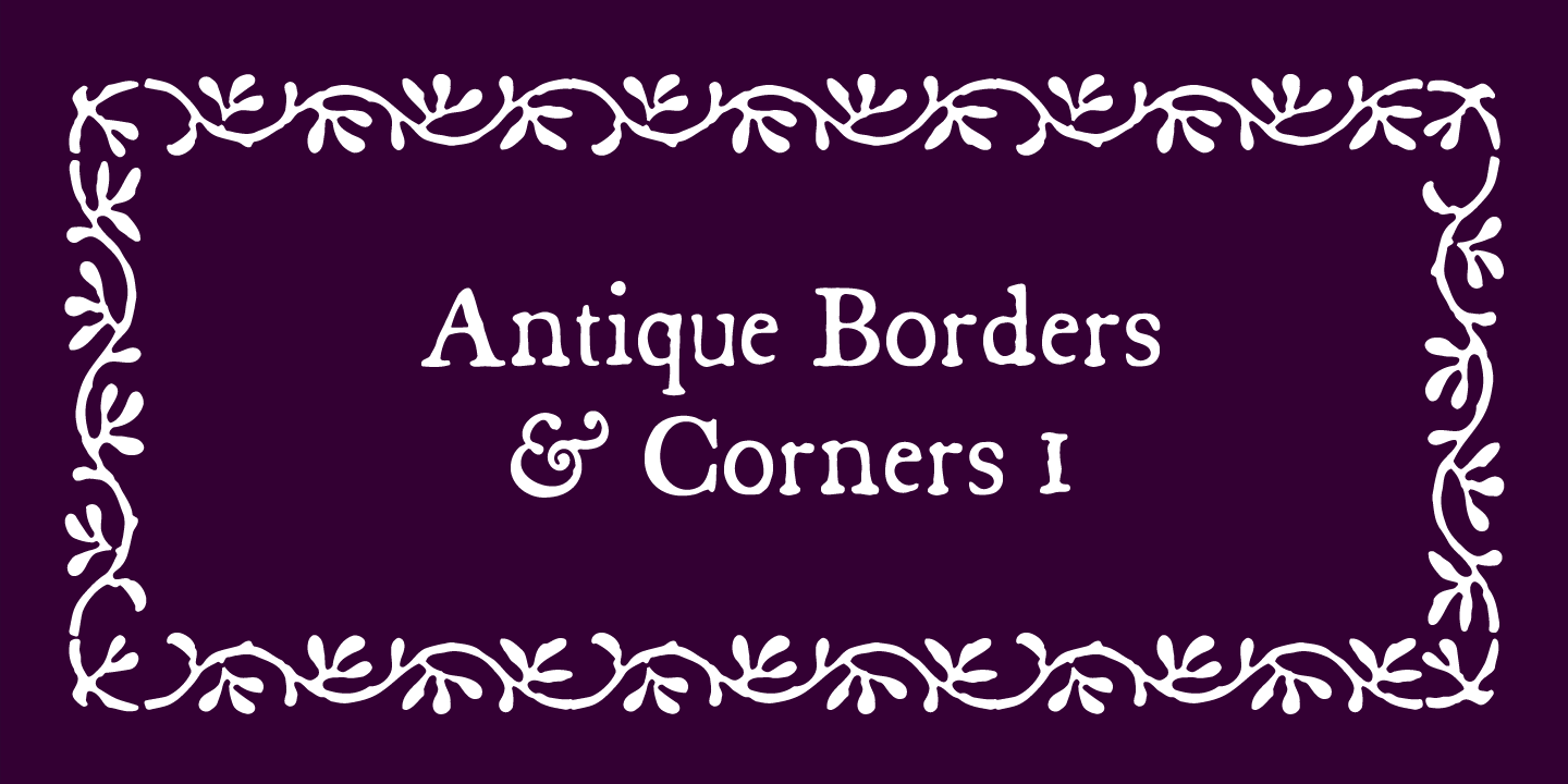 Antique Borders & Corners 1