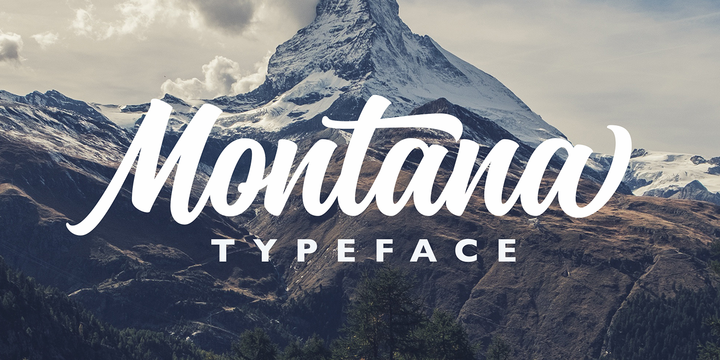 Image of Montana Rough Typeface Font