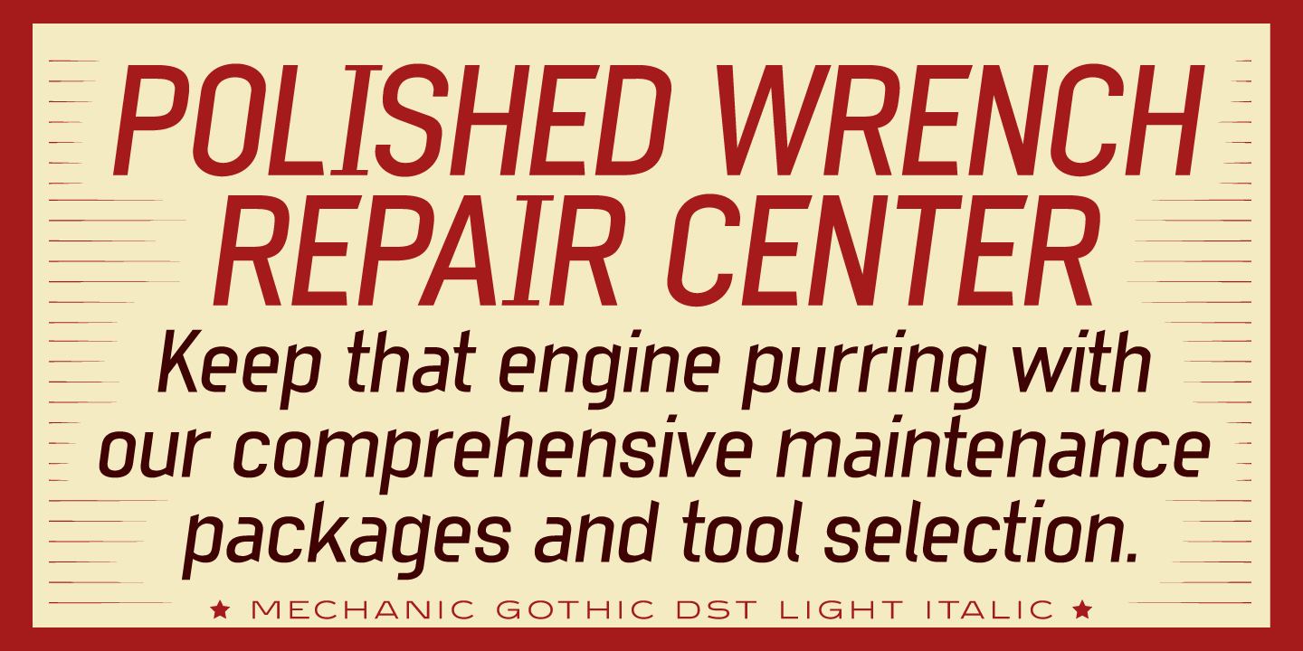 Mechanic Gothic DST™