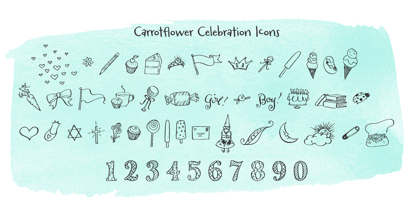 Carrotflower Celebration Icons™