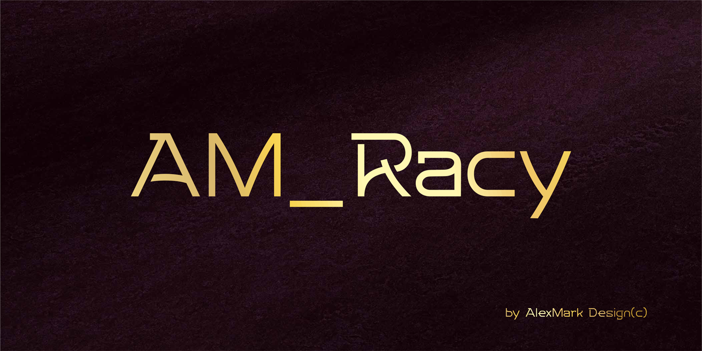 Image of AM Racy Font