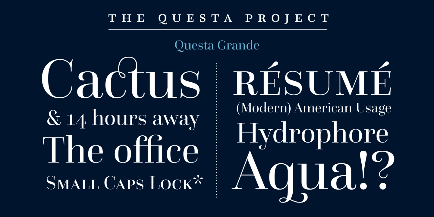 The Questa Project « MyFonts