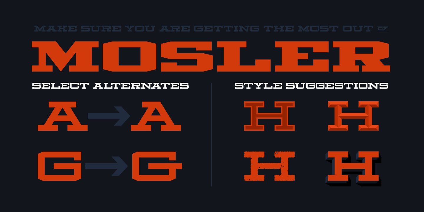 Image of Mosler Vault Font