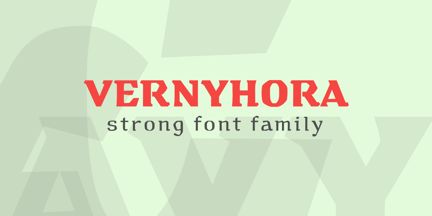 Image of Vernyhora Extra Bold Font