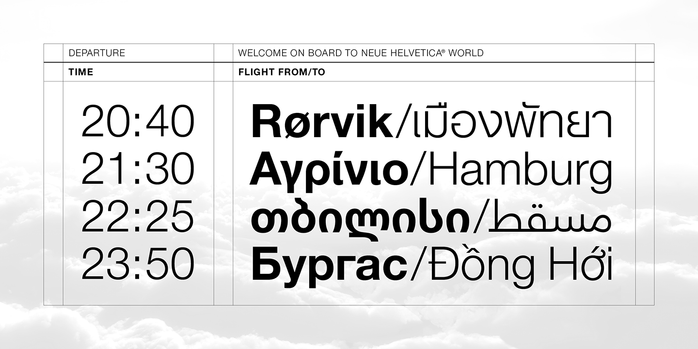 Neue Helvetica® World