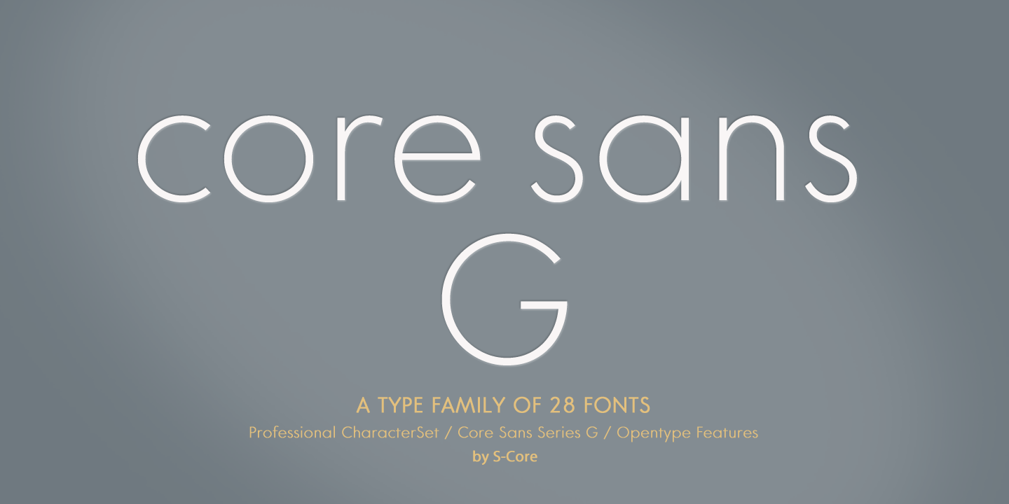 Core Sans G