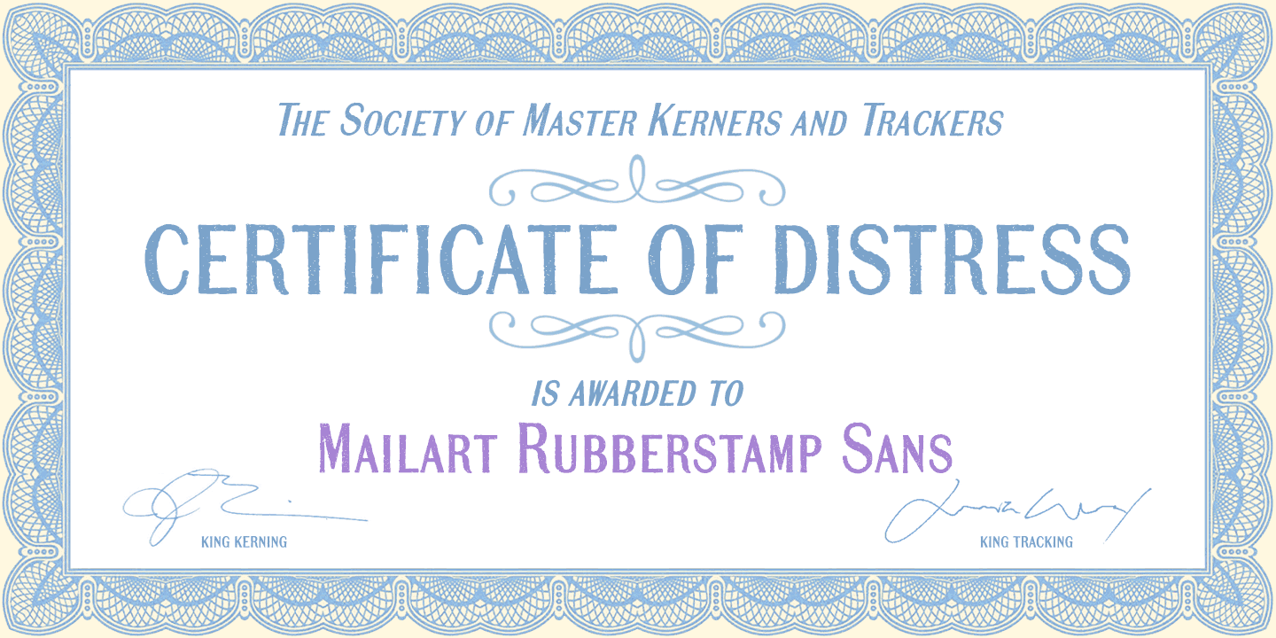 Mailart Rubberstamp Sans