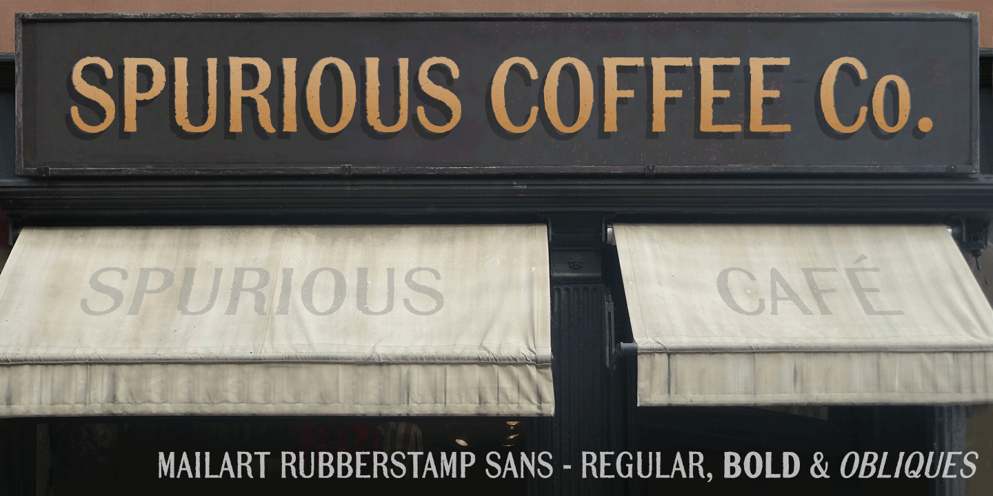 Mailart Rubberstamp Sans