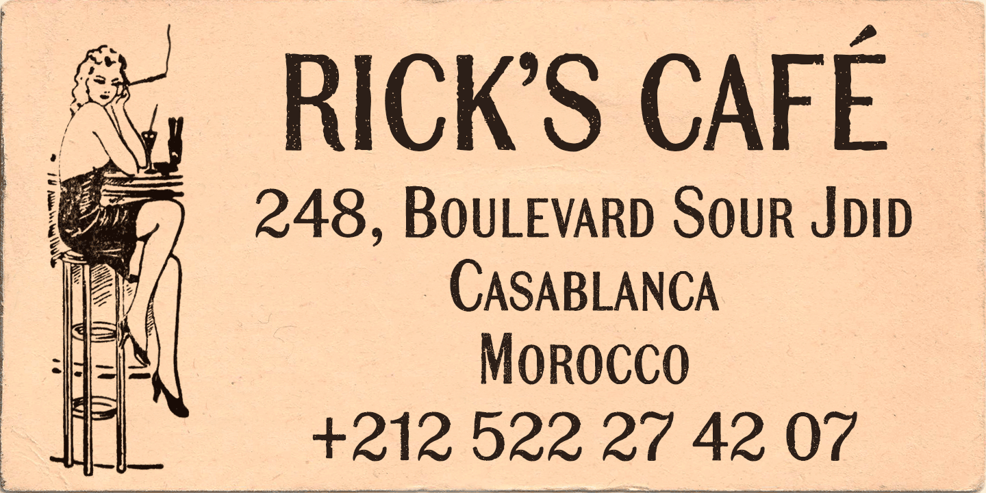 Mailart Rubberstamp Sans