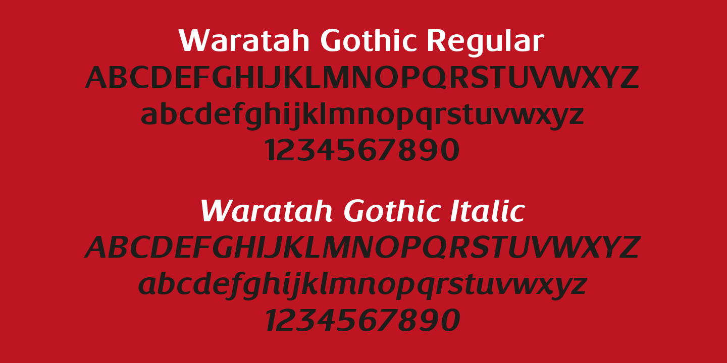 Waratah Gothic™