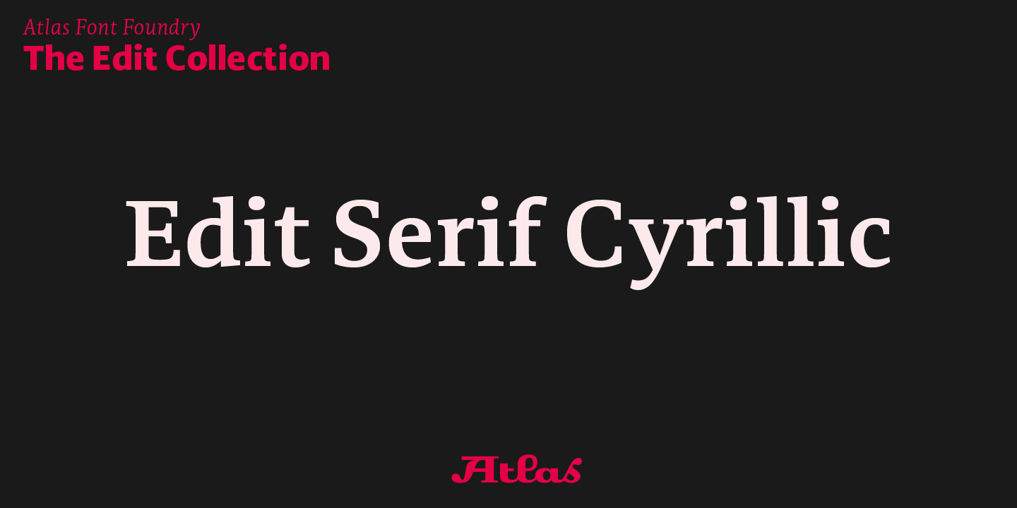 Image of Edit Serif Cyrillic Bold Font