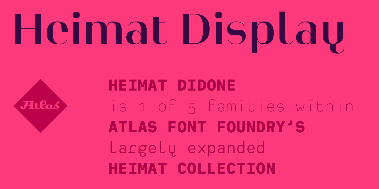 Heimat Display 12 Extra Bold Italic