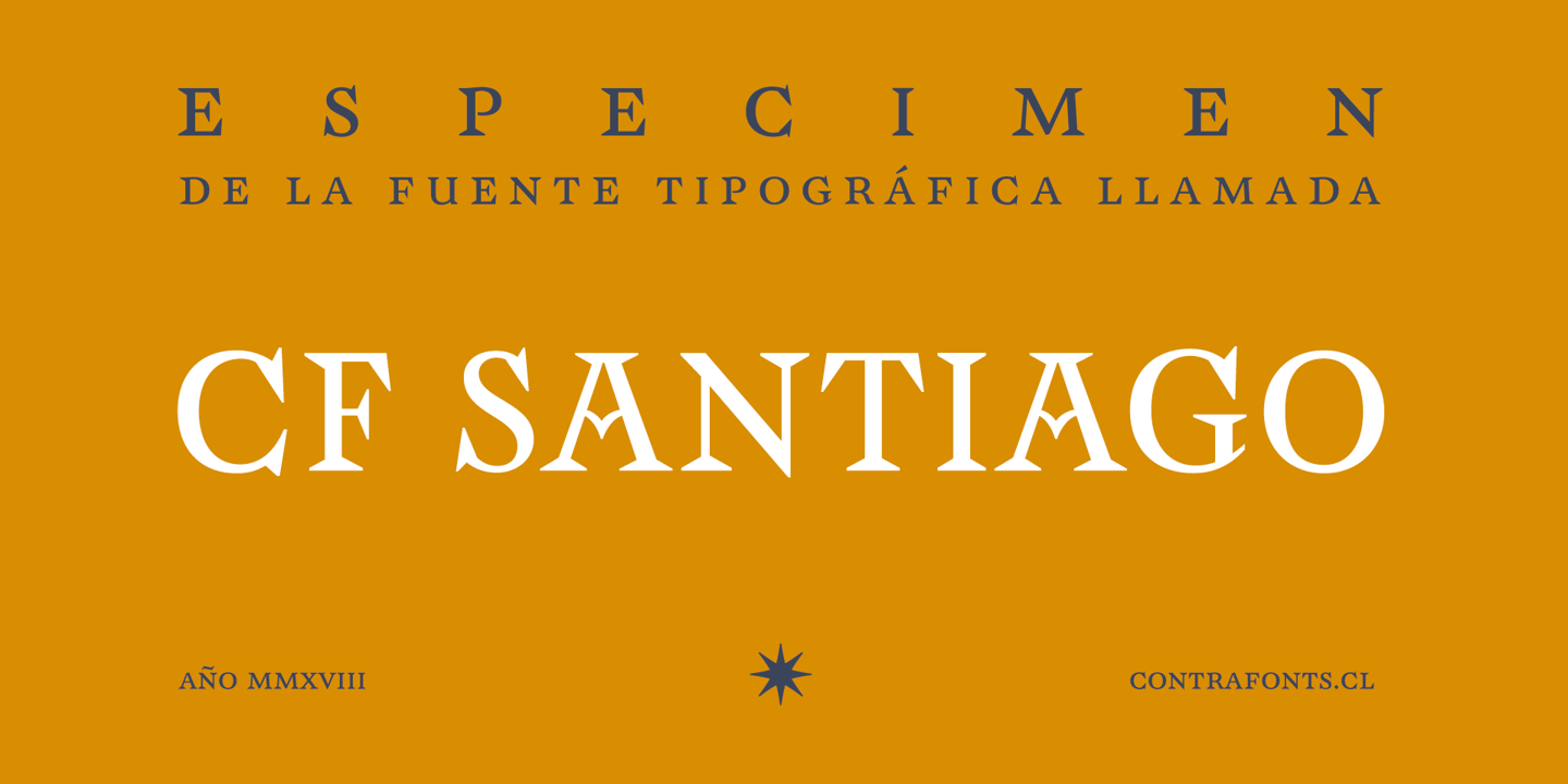 Image of CF Santiago CF Santiago font