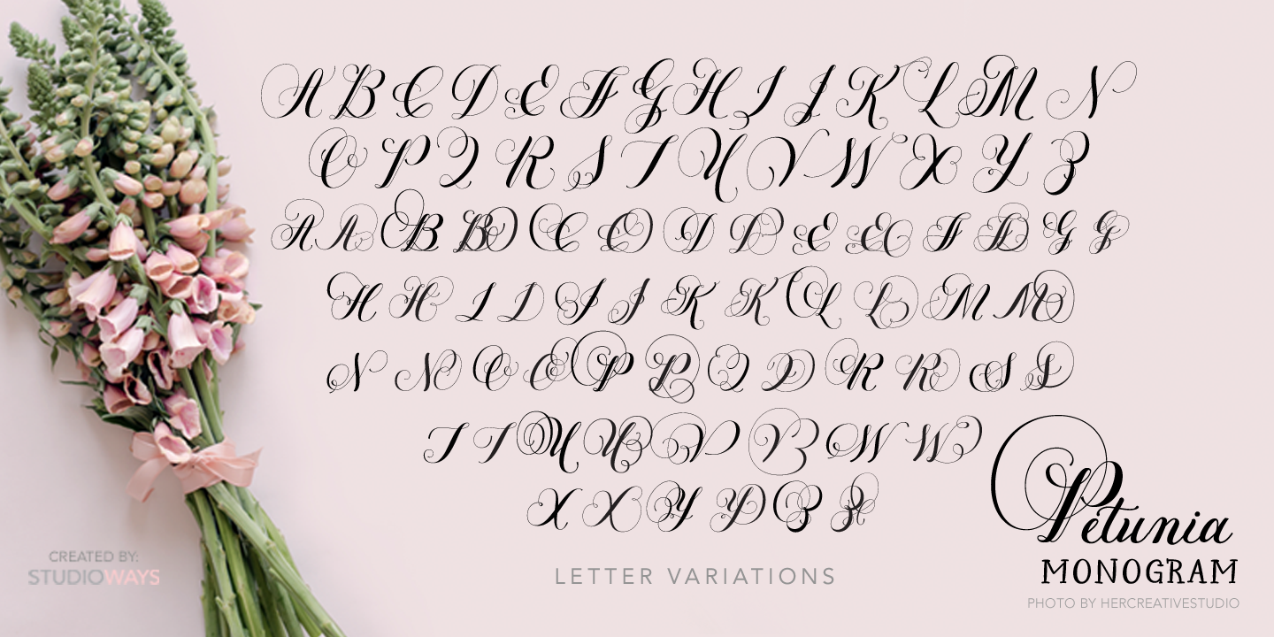 Petunia Monogram