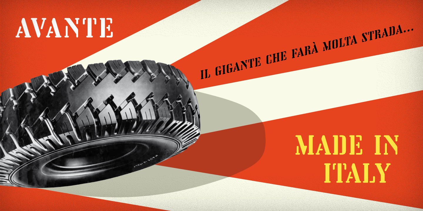 Vtg Stencil Italy No2