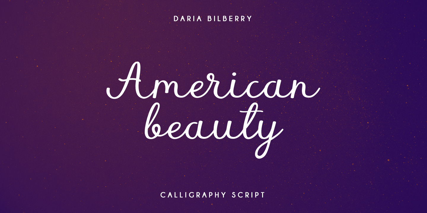 Image of American Beauty Font