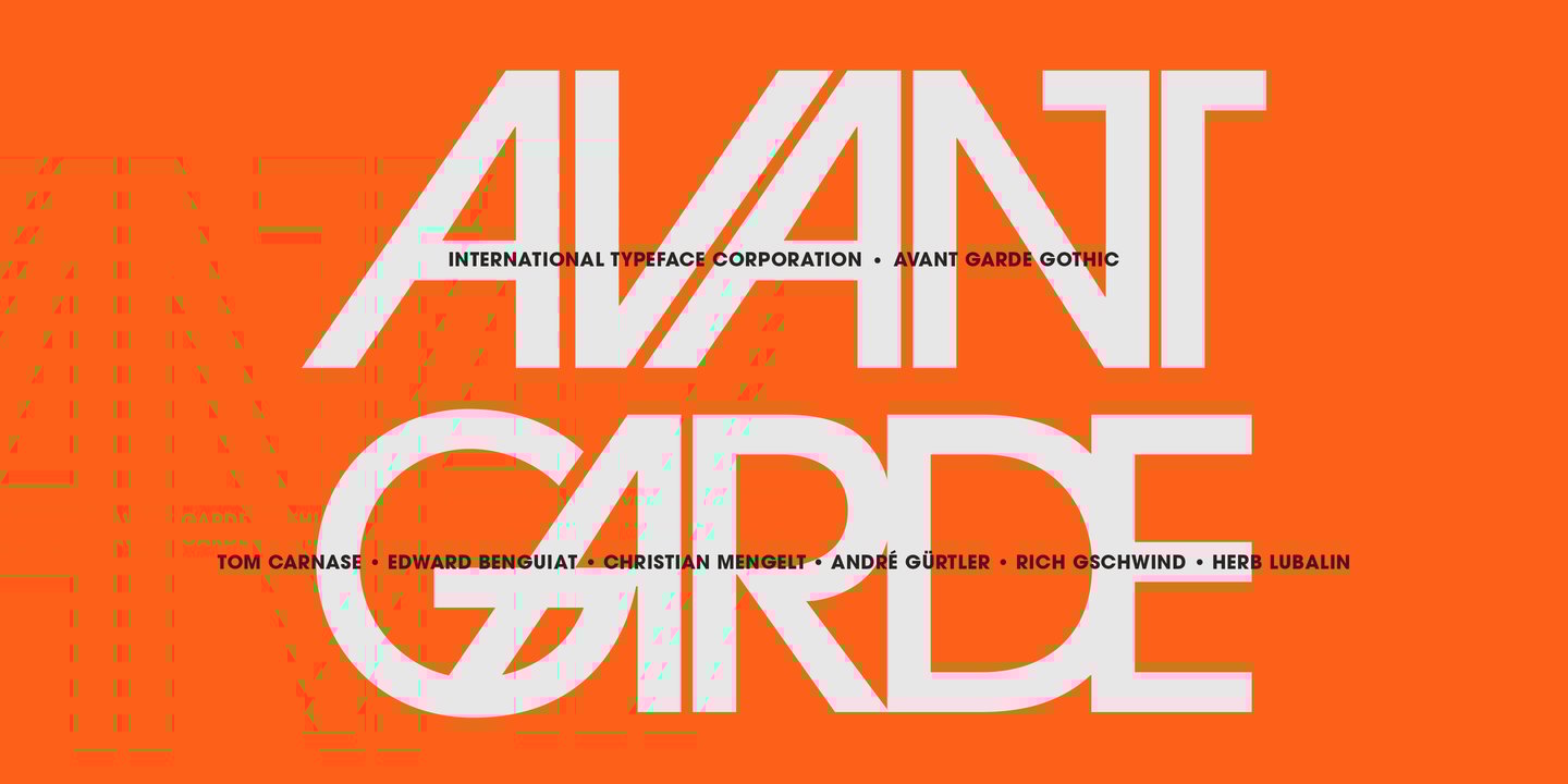 ITC Avant Garde Gothic®