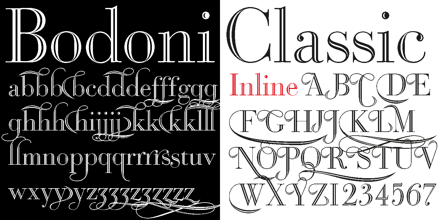 Bodoni Classic Inline