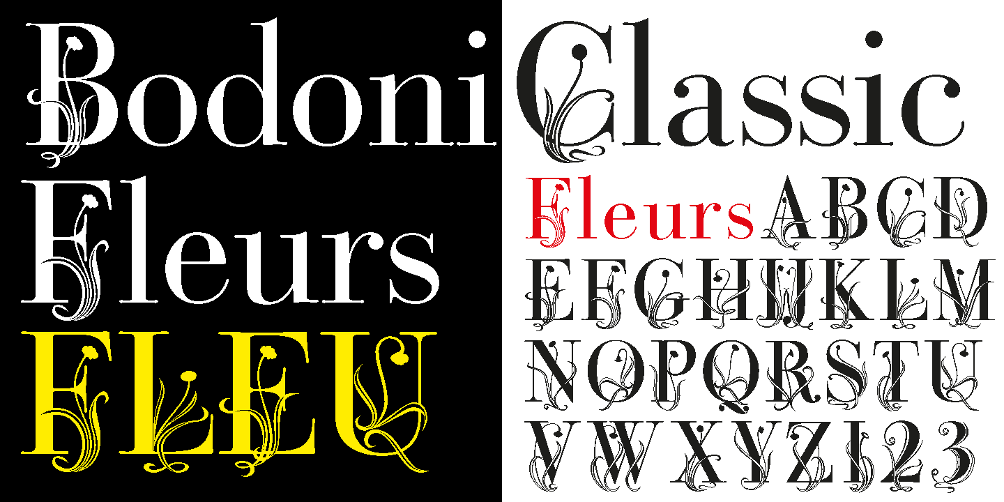 Bodoni Classic Fleurs