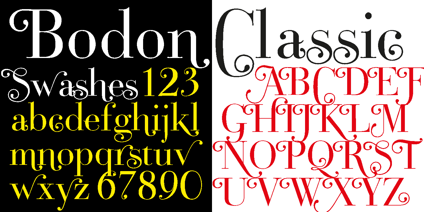 Bodoni Classic Swashes