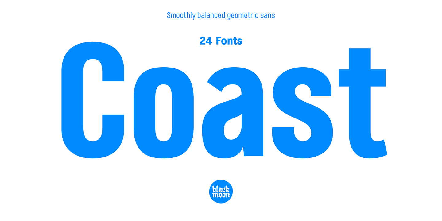 Image of Coast Bold Italic Font