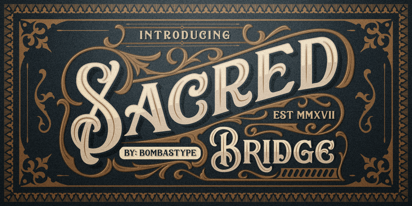 Image of Sacred Bridge Extras Font