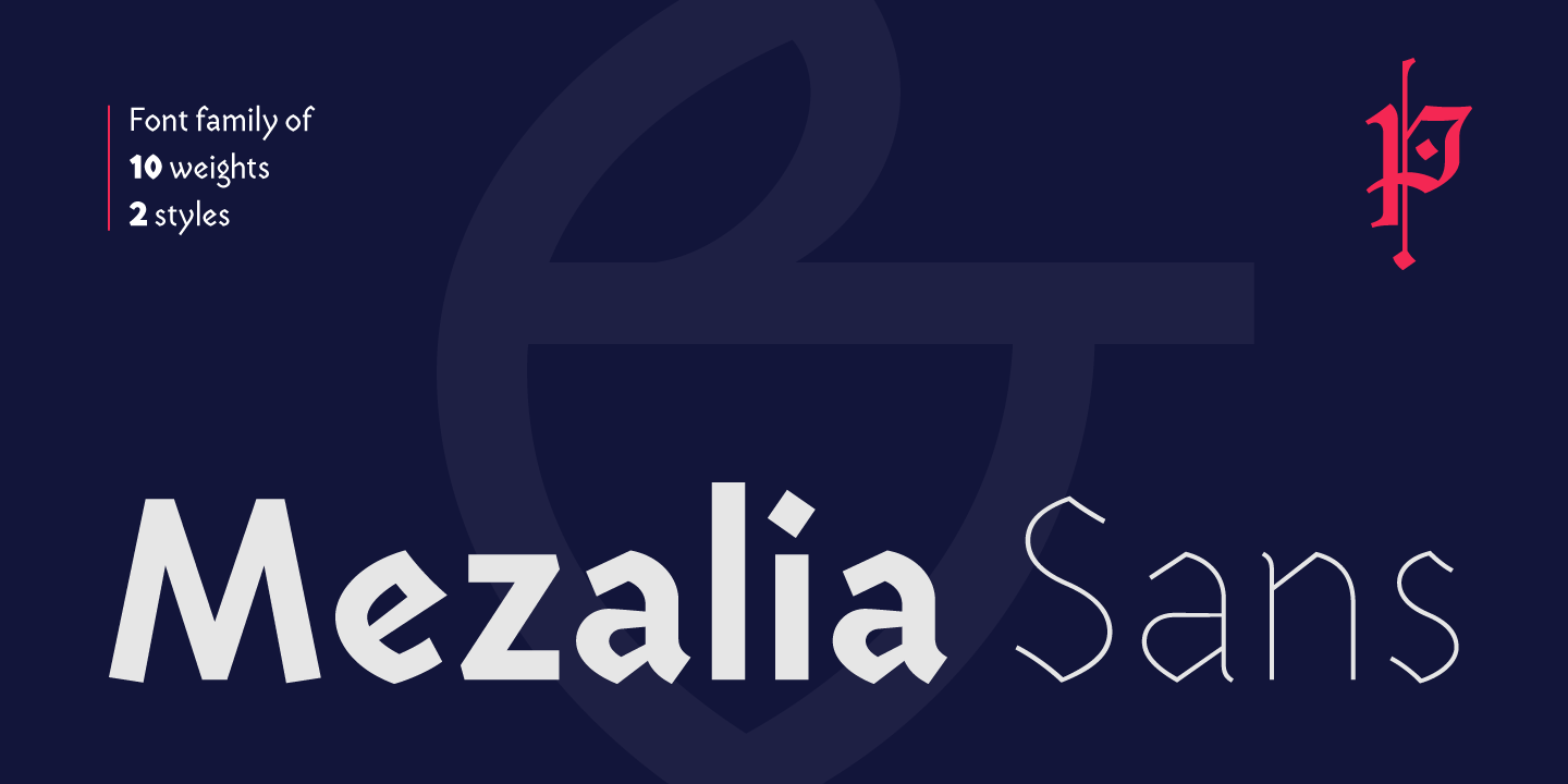 Image of Mezalia Sans Bold Cursive Font