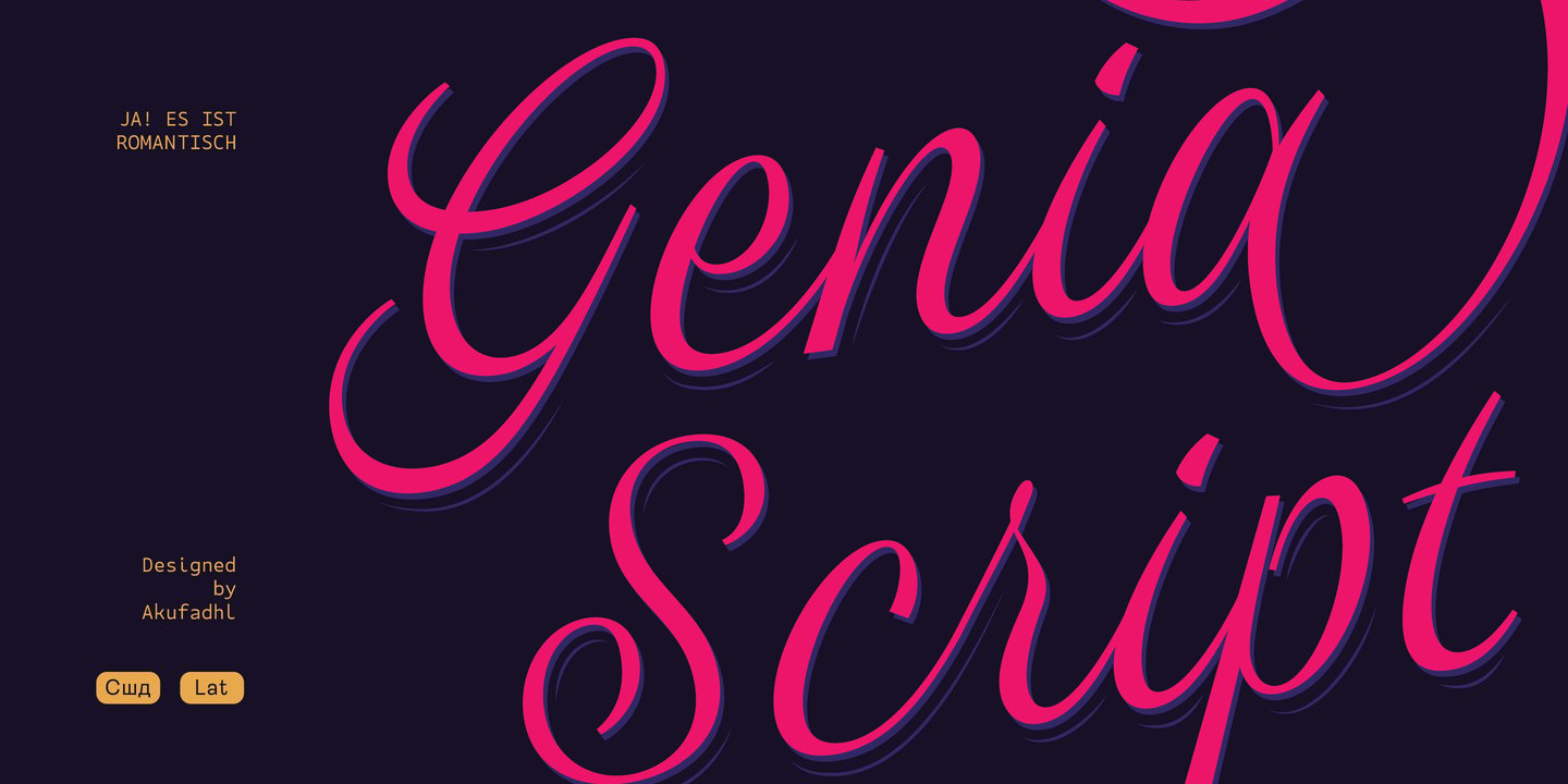 Image of Genia Regular Font