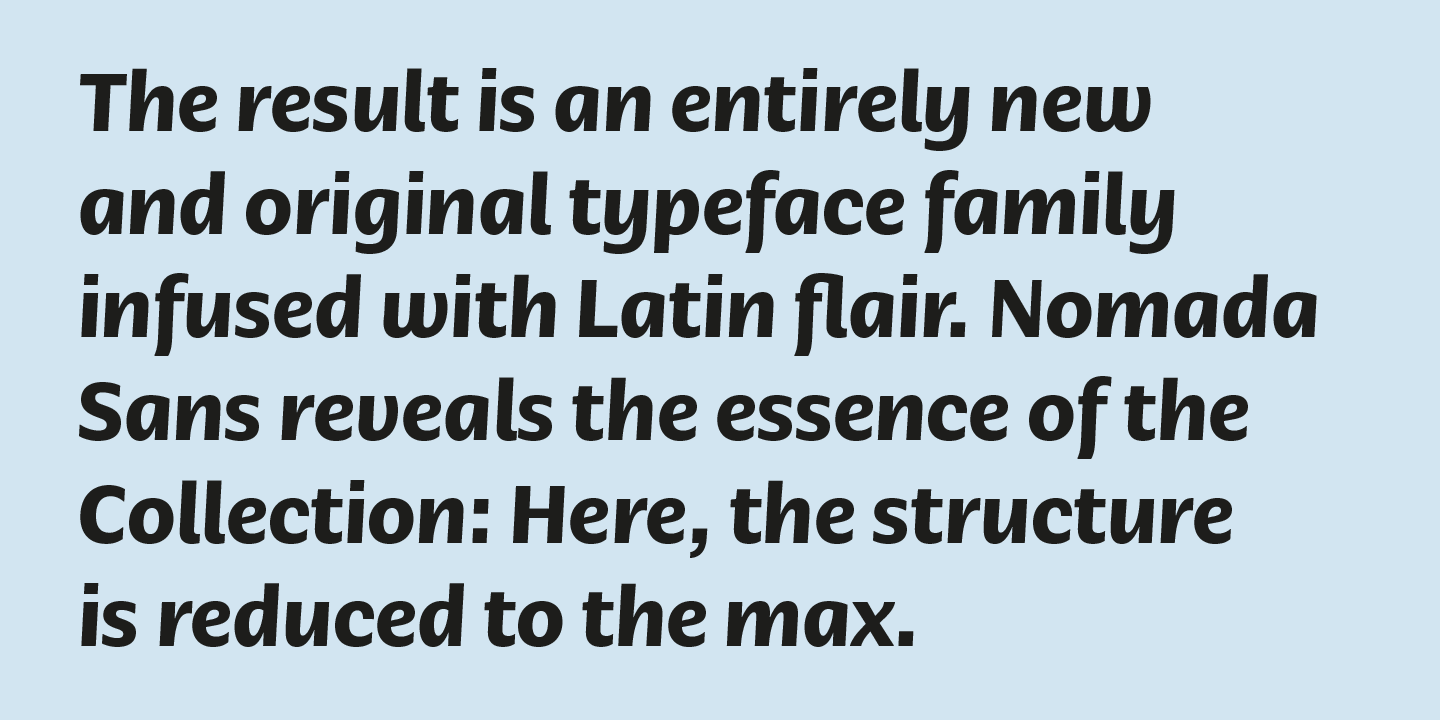 Nomada Sans