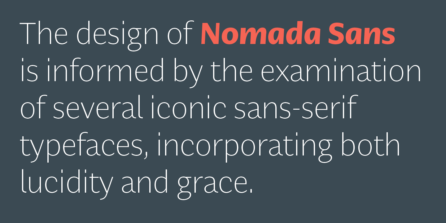 Nomada Sans